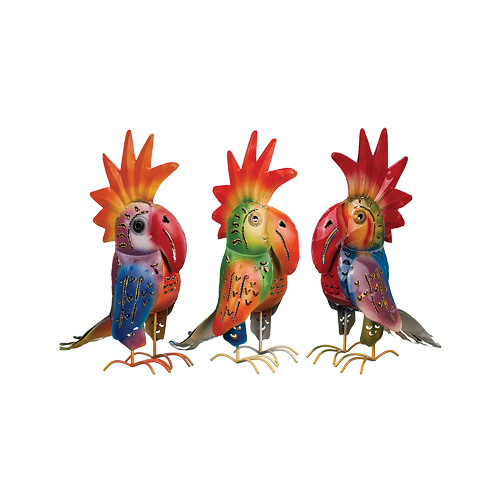 dekoration färgglada papegojor